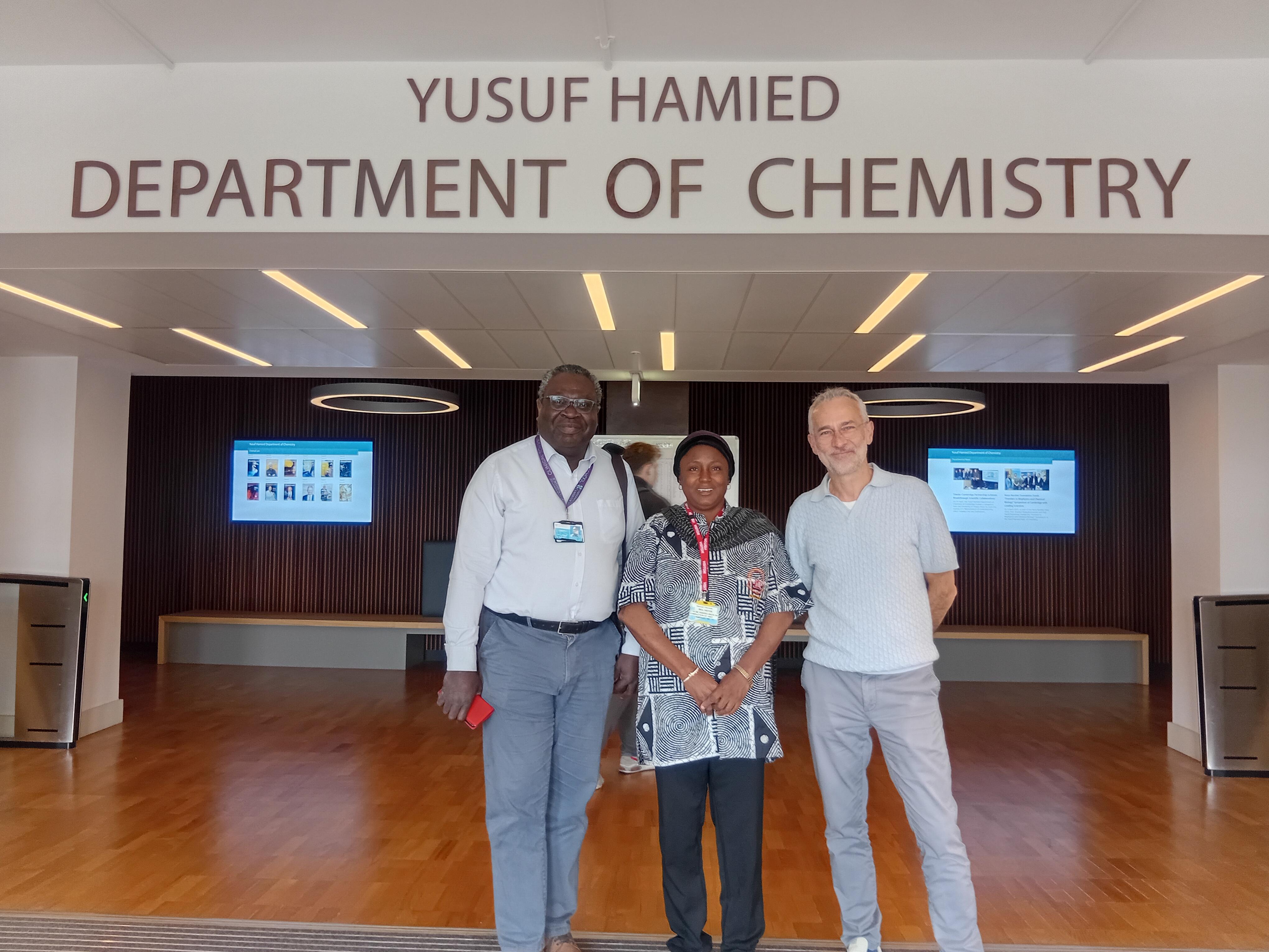 Professor Ganiyat Oloyede visiting the Yusuf Hamied Department of Chemistry Professor Ganiyat Oloyede visiting the Yusuf Hamied Department of Chemistry